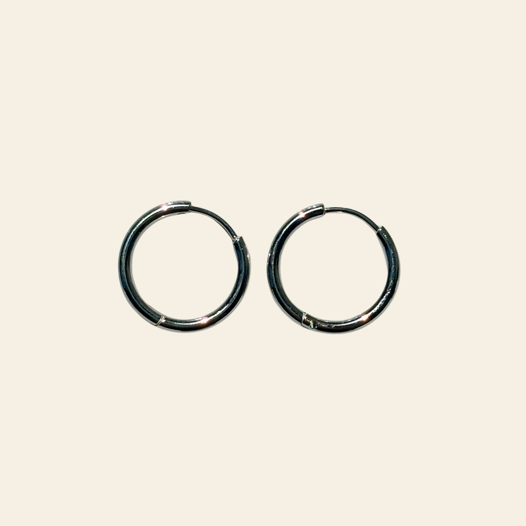 Hoops SILVER 18mm – Stainless Steel 304